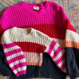 Universal Thread Mother Daughter Sweater set -Size medium and 4t